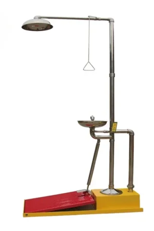 Anti-Chemical Foot Pedal Eye Wash Shower