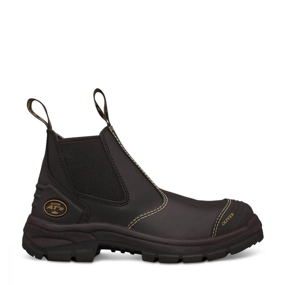 Oliver 55-320 Slip On Safety Boot, Black