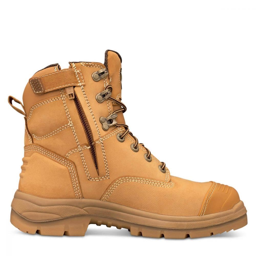 Oliver 55-332Z 150mm Zip Sided Safety Boot, Wheat