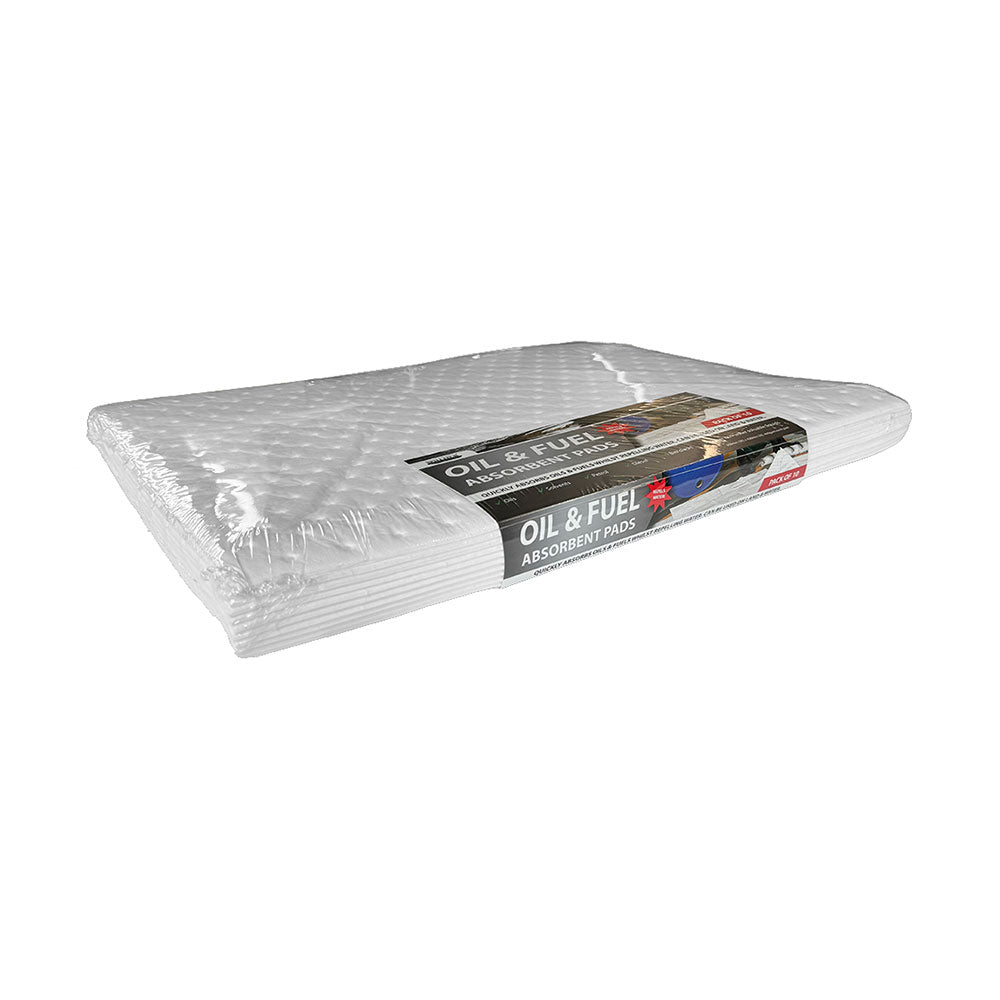 SpillTech Oil Only Absorbent Pads 400gsm: 10/Pack