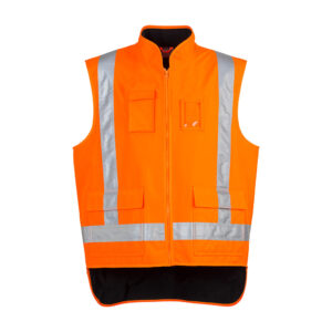 Syzmik TTMC-W23 Orange Fleece Lined Vest